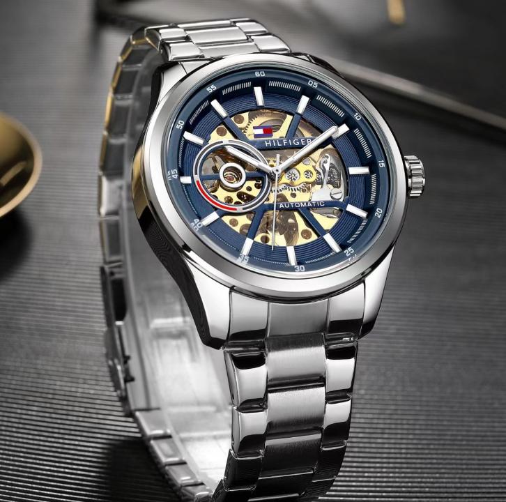 Tommmy Hilfige_r Automatic Silver-Blue