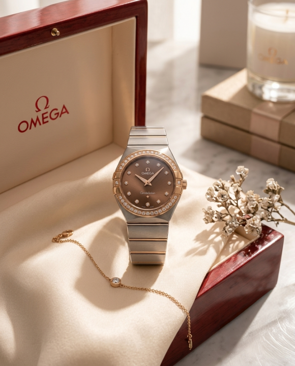 Omeg_ga Constellation Quartz luxury watch