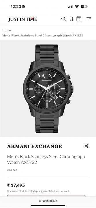 Armaan_i Exchange Gunmetal Full Black