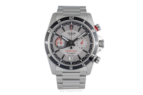 Tudor Grantour Chronograph Fly-Back Silver Toned Dial