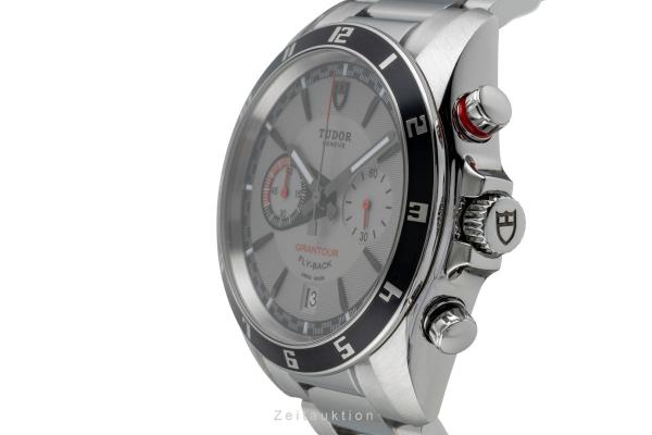 Tudor Grantour Chronograph Fly-Back Silver Toned Dial