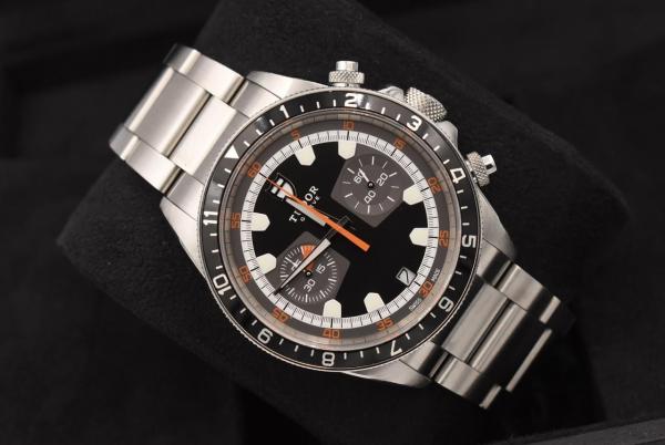 Tudor Heritage Chrono Japan Chronograp Silver Black Dial