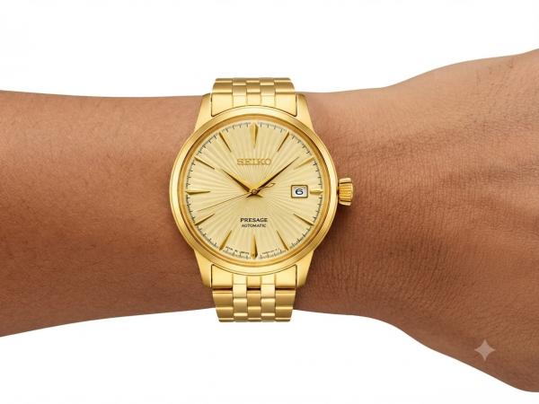 Seiko Presage SRPK48 Japan Full Gold Dial