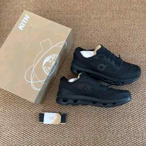 On Running x Kith Cloudzone Triple Black