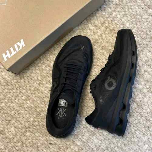 On Running x Kith Cloudzone Triple Black