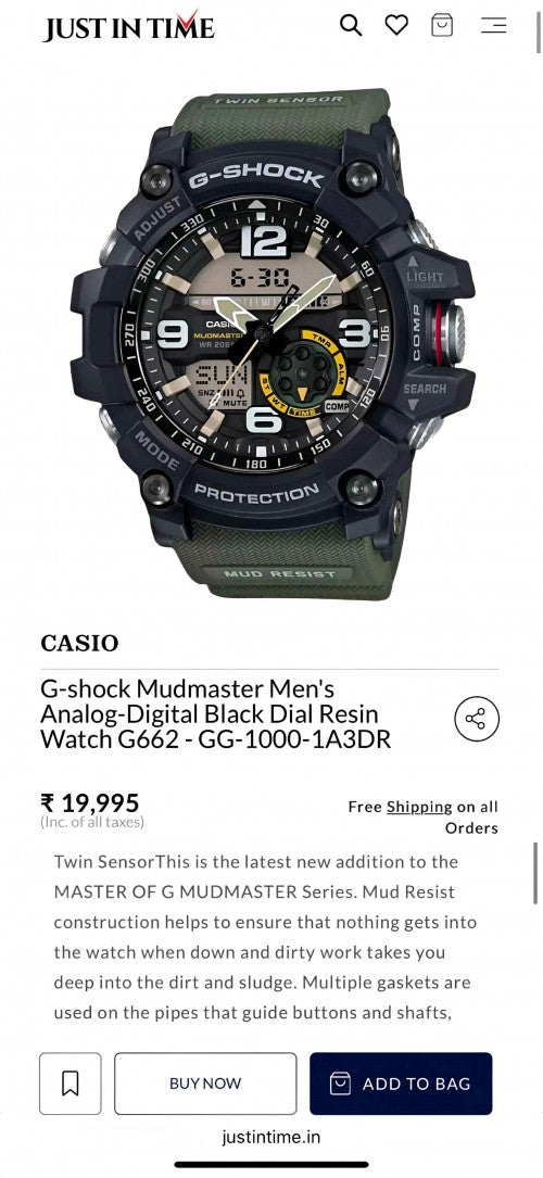 G-Shock Mudmaster GG-1000 f92