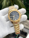 Roleex Yachtmaster Gold Black Dial Sweep Movement AT464