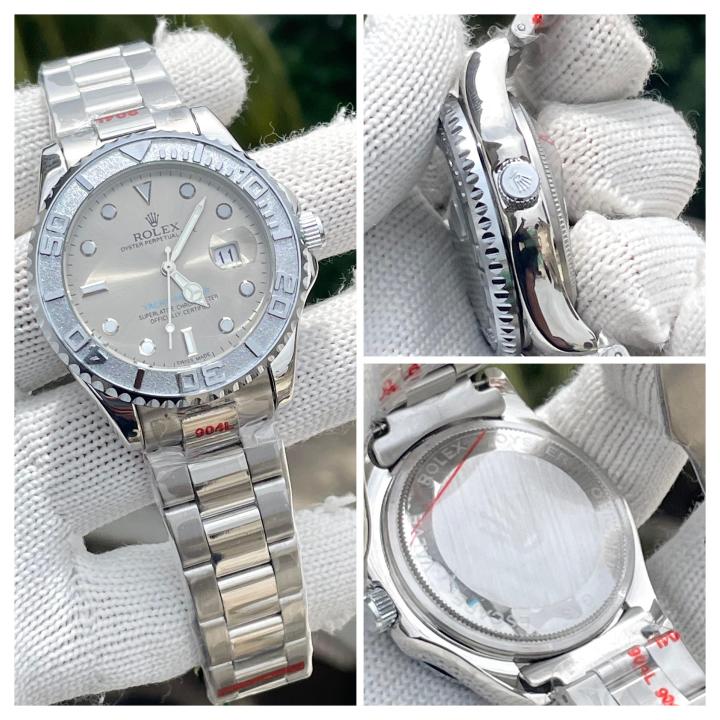 Roleex Yachtmaster Silver Grey Dial Sweep Movement AT464