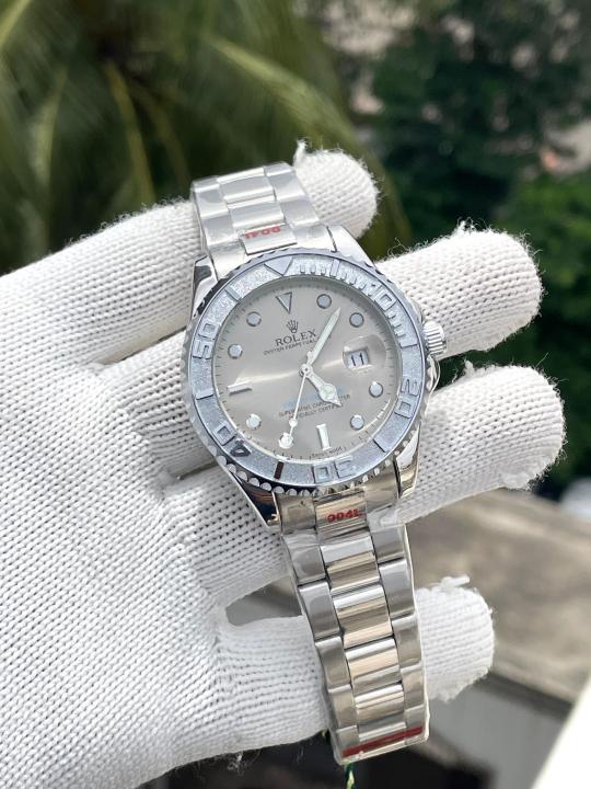 Roleex Yachtmaster Silver Grey Dial Sweep Movement AT464