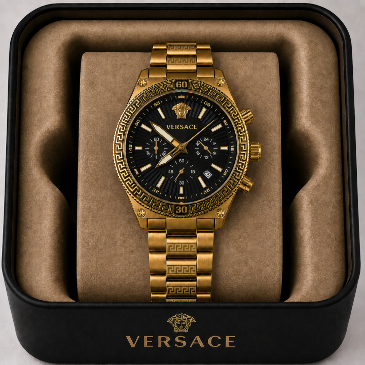 Versace Greca Mens Chronograph ( All working )