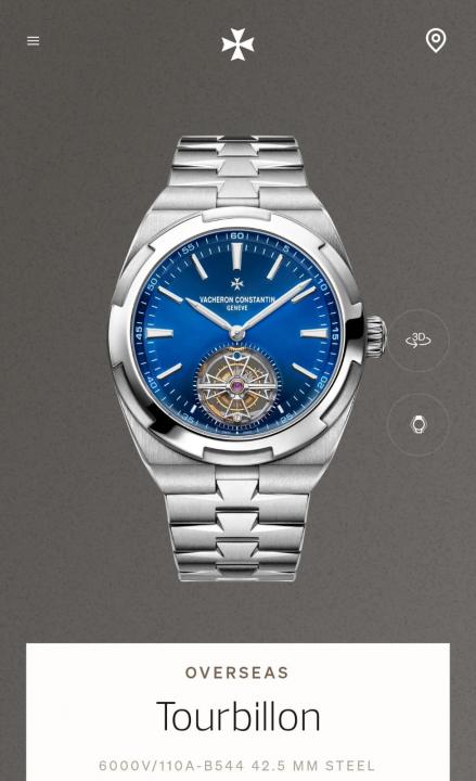 Vachero_on Constantin Overseas Tourbillon silver blue