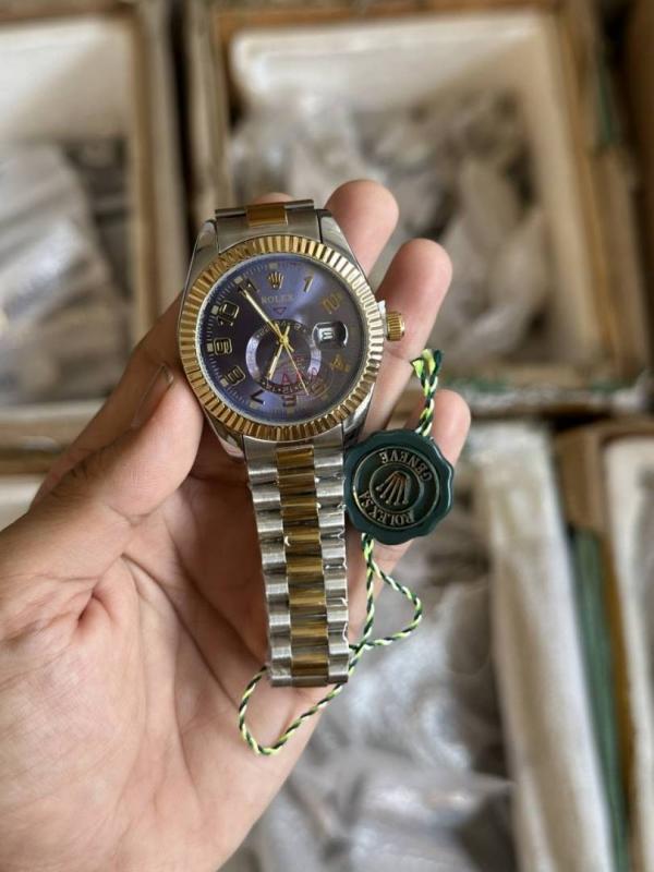 Role Oyster Skydweller Quartz Navy