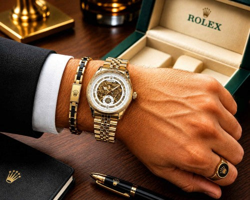 ROLLEX_AUTO_GOLD-WHITE