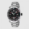 Guccci Dive Stainless Bee Japan Silver Black Dial