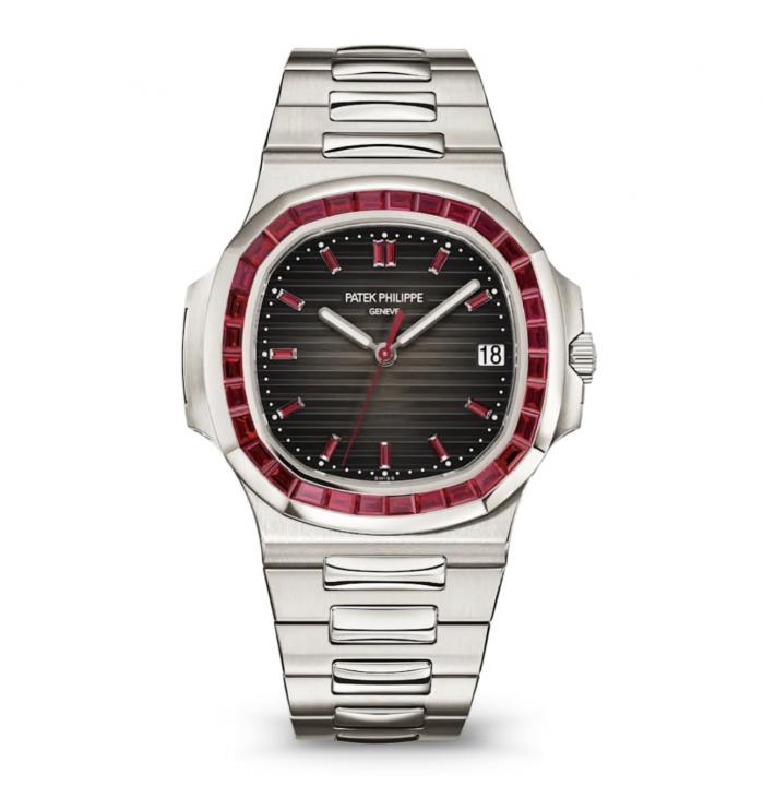 Patek Phillippe Nautilus Platinum Hardik Pandya Adition Silver Black