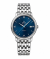 Omegga De Ville Prestige Co-Axial Chronometer Silver Blue Dial