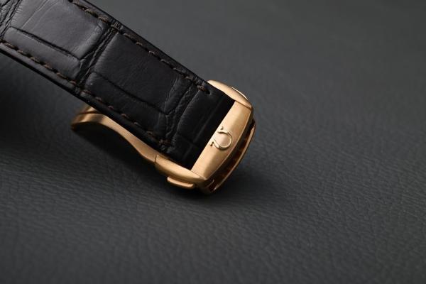 Omegga Seamaster Japan Black Leather Strap