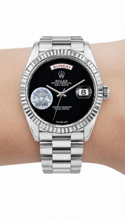 Roleex Day-Date Automatic Silver Black Dial