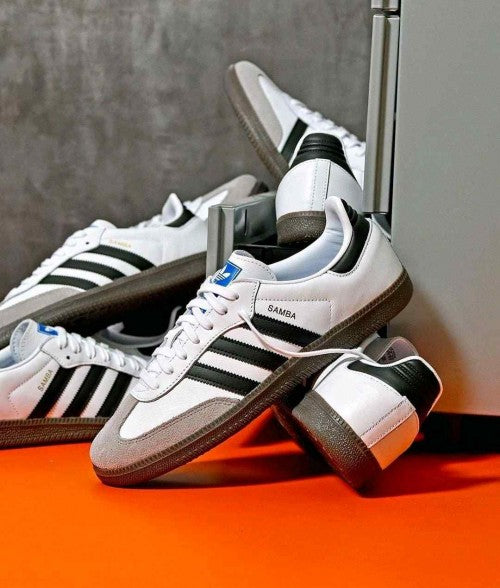 adidaass samba white black for her fix