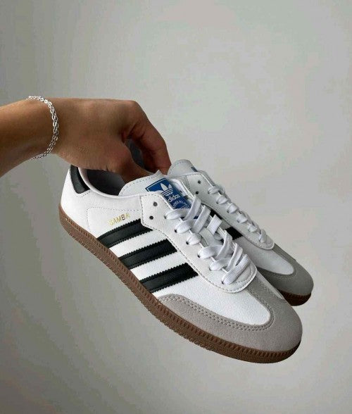 adidaass samba white black for her fix