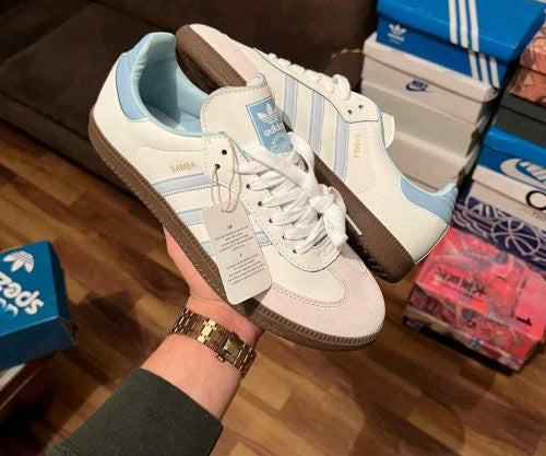 adidaass samba Halo blue  for her fix