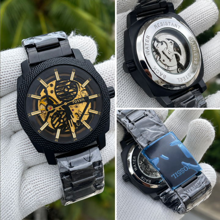 FOSSIIL  AUTOMATIC ME3253 BLACK BROWN AT222