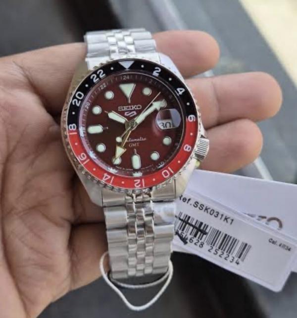 Seiko 5 Sports GMT Thong Sia Red Limited Edition Men  SSK031K1