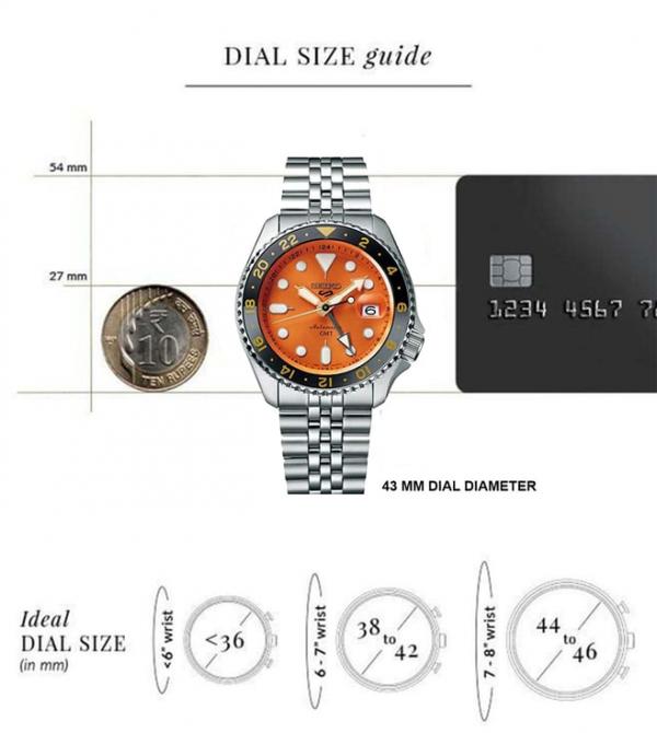 Seiko 5 Sports GMT Thong Orange Limited Edition Men  SSK005K1