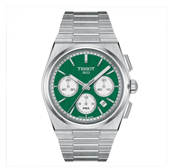 Tissort Prx 1853 Chronograph Silver Green