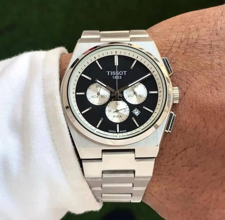 Tissort Prx 1853 Chronograph Silver Black