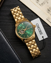 Seiko Presage Cocktail Time Open Heart Automatic gold green