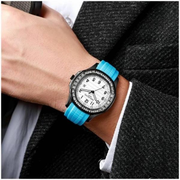 Patek Philip Rainbow Diamond Blue White