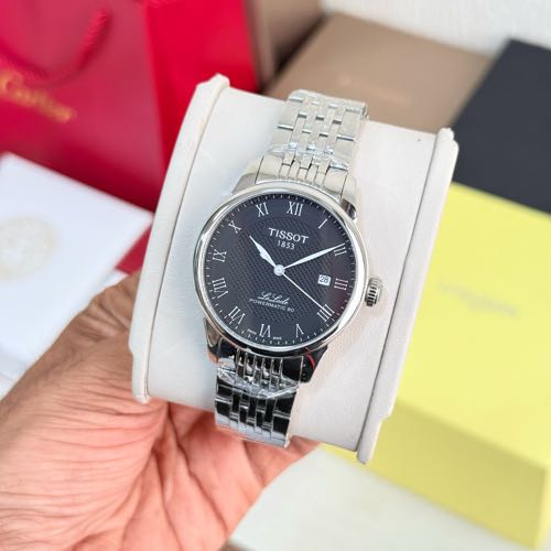 Discounted Unit Tissot Le Locle Powermatic 80 Stainless Steel Black Dial