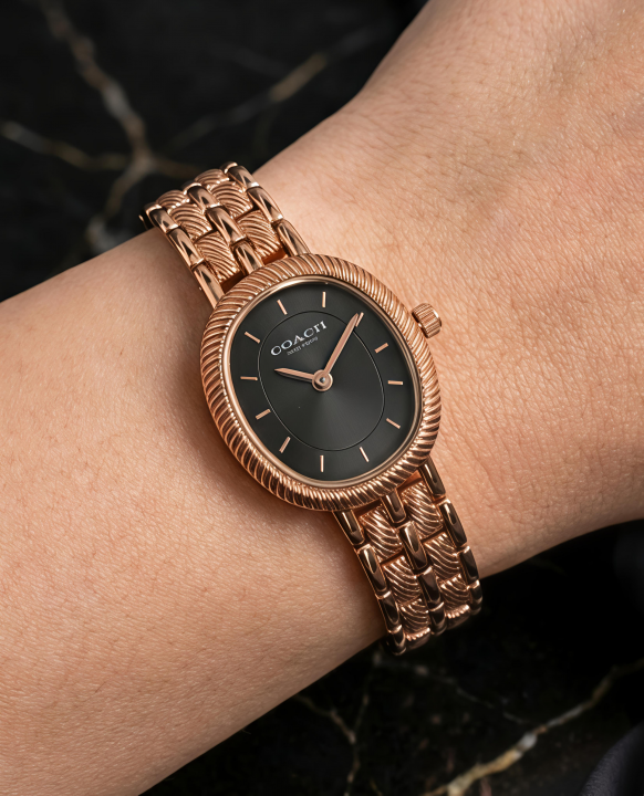 Coacc_h Harlow Rose Gold Black