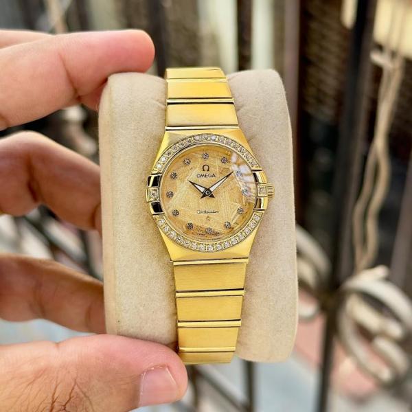 Omegga CONSTELLATION LADY DIAMOND DIAL GOLD 365