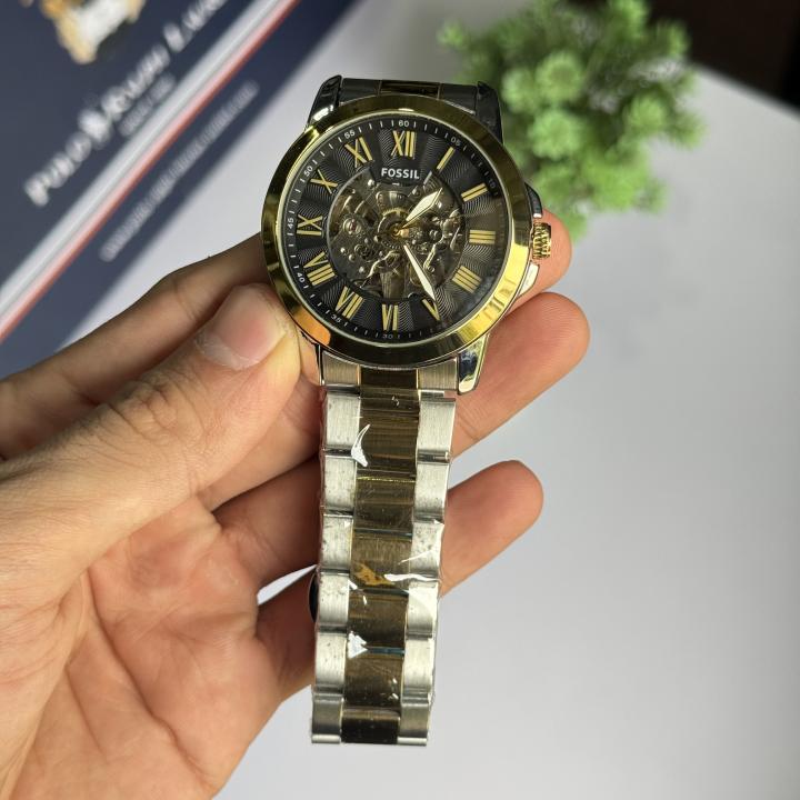 Fossiil Grant Automatic (Back open) AAA Stainless Steel