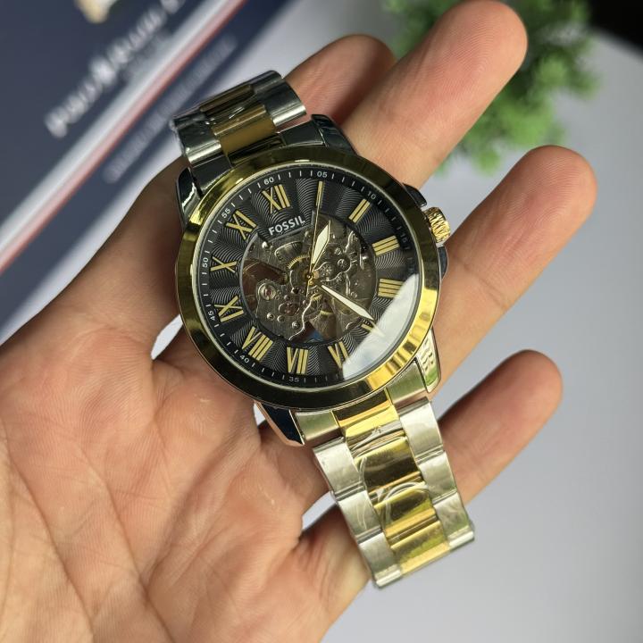 Fossiil Grant Automatic (Back open) AAA Stainless Steel