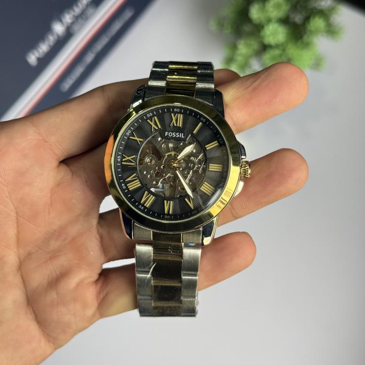 Fossiil Grant Automatic (Back open) AAA Stainless Steel