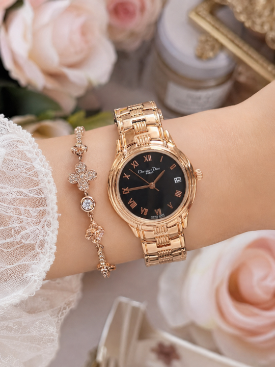Christian Dioor Rosegold Black Heavy Quality