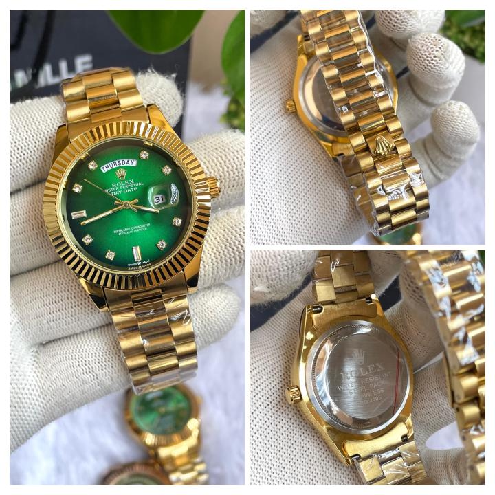 ROLEEX DAYDATE GOLD GREEN DIAMOND DIAL 299