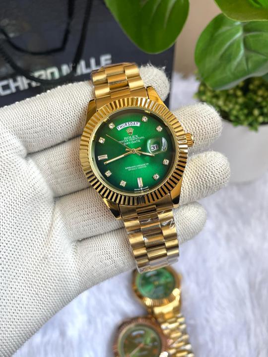 ROLEEX DAYDATE GOLD GREEN DIAMOND DIAL 299