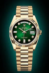 ROLEEX DAYDATE GOLD GREEN DIAMOND DIAL 299