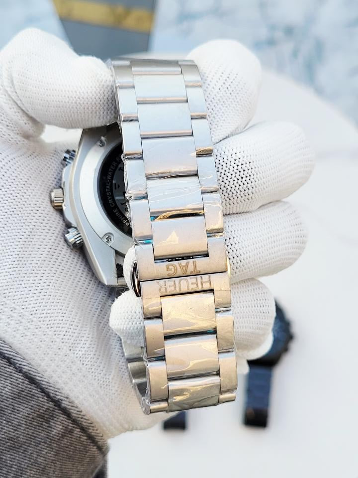 Tagg Heue Carrera CR7 CAL 1887 SILVER BLACK AT374