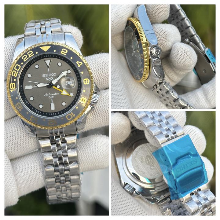 Seiko Sports GMT Pack Yellow Grey AT436