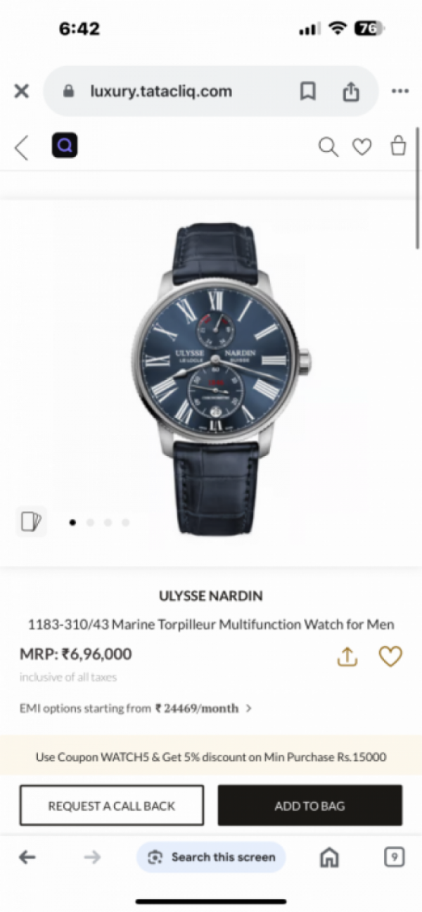 Ulysse Nardin Marine Torpilleur