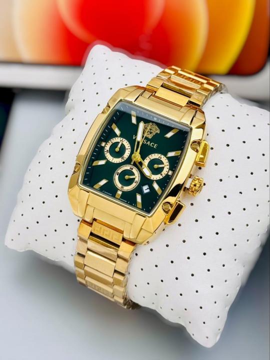 VERSAC CE DOMINUS SQUARE CHRONOGRAPH WORKING 962