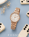 Fossii_l Jacqueline Rose Gold White