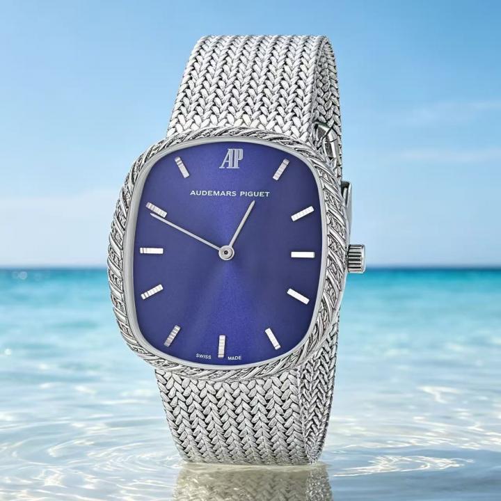 Audemarr_s piguet silver blue