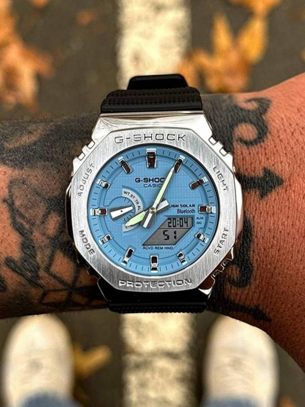 Casio g-shock gm2100 black sky blue