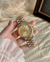 Rolee_x Oyster Perpetual Day Date Diamond 2Ton Gold